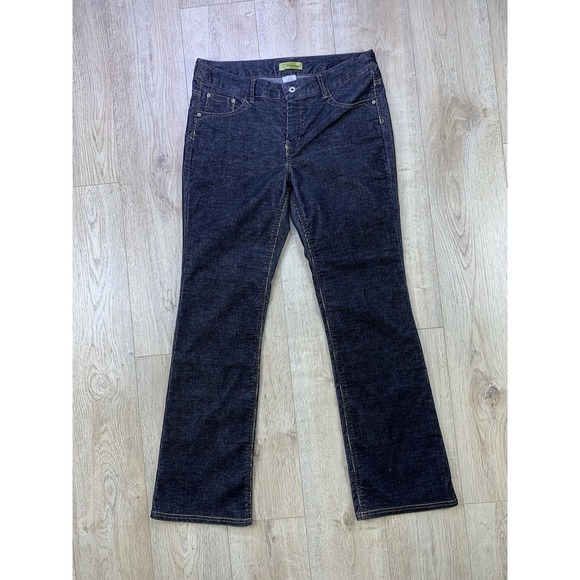 Z Cavaricci Women Sz 12 Black Corduroy Flaired‎ Mid Rise Jeans 36/32 - Picture 1 of 13